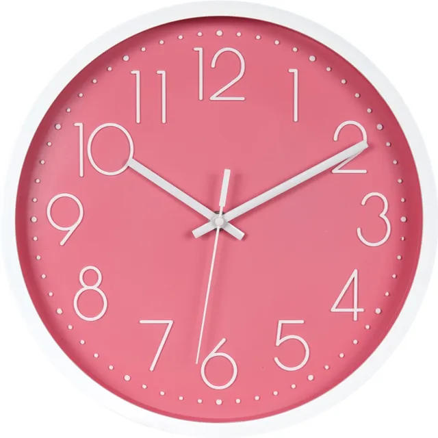 LW collection keukenklok Aria - Wandklok 30cm - Kleine klok Roze