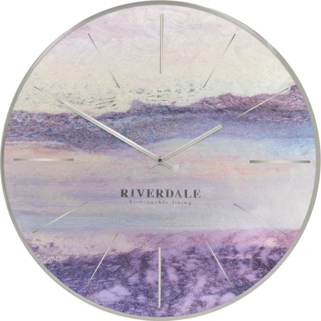 Riverdale Wandklok Brixton metallic 30cm Multicolour