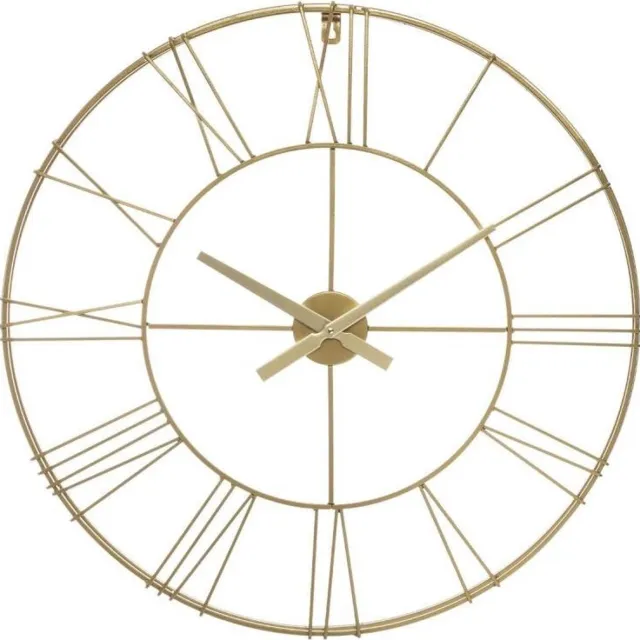 Atmosphera Créateur d'intérieur® Grote gouden metalen wandklok 70CM