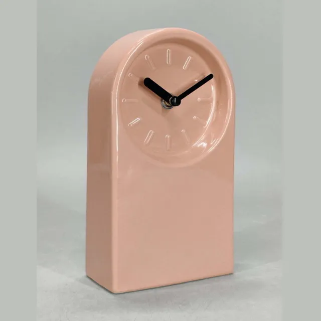 homebound by ky Tafelmodel klok Linea Blush Roze