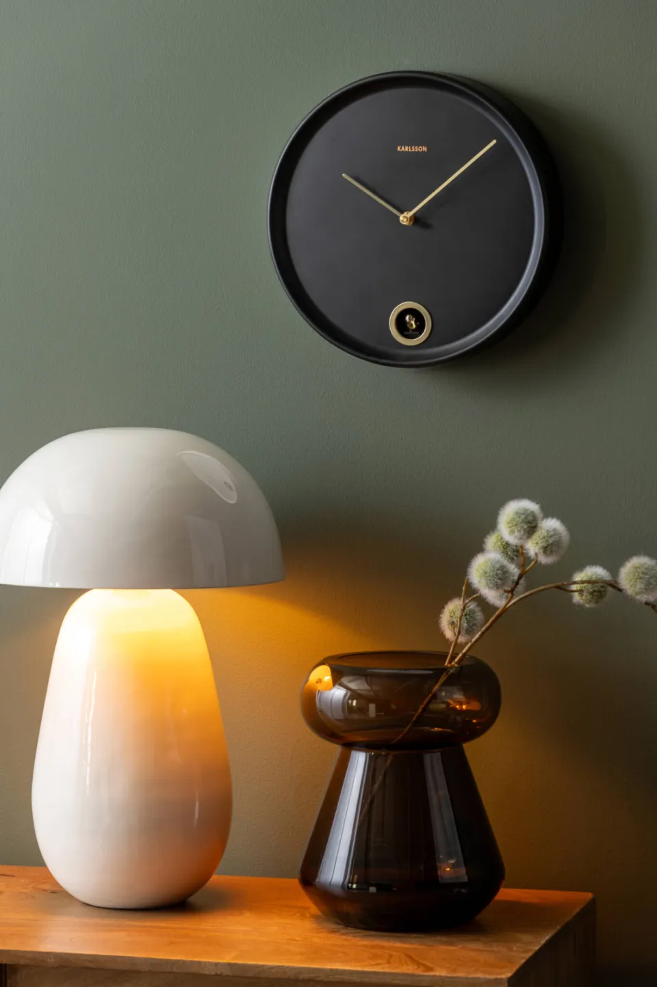 Karlsson Esencia Cuckoo wandklok zwart, foto 2
