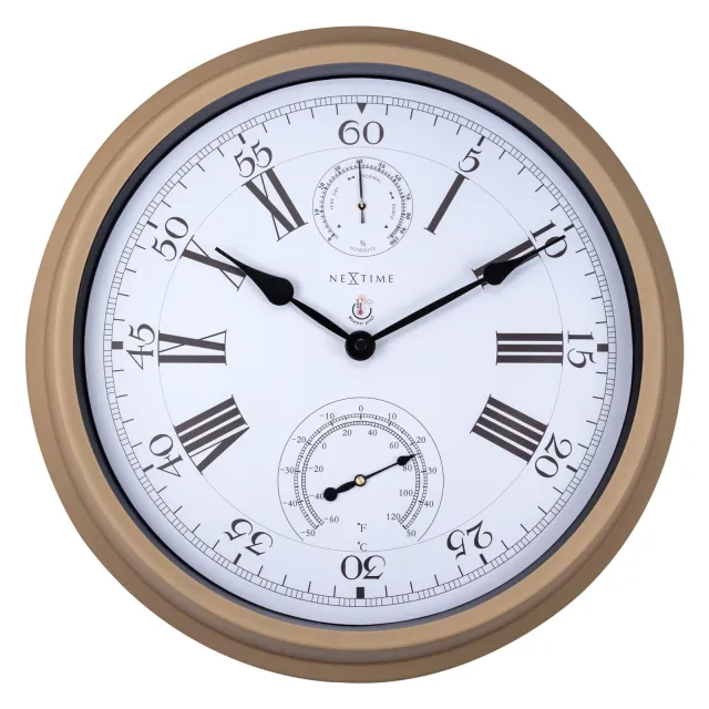Nextime Weerstation - Wandklok - 40,5 cm - Metaal - Hyacint, foto 2