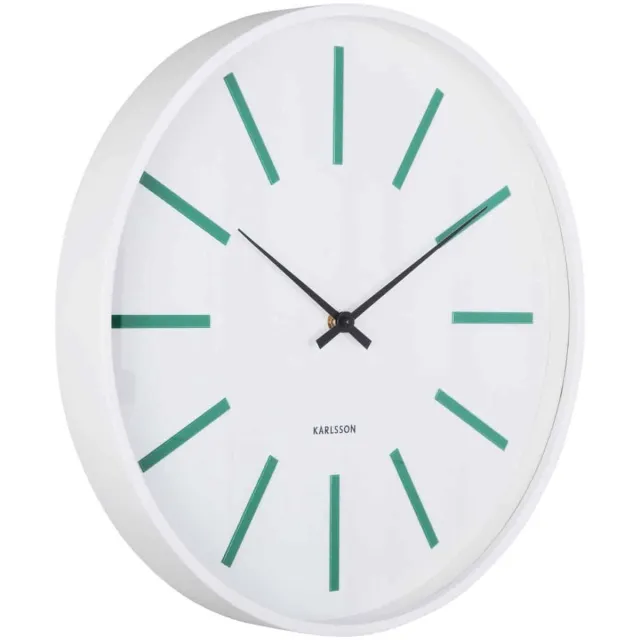 Karlsson Wandklok Arruga Retro - Wit - Ø40cm - Wandklok Modern