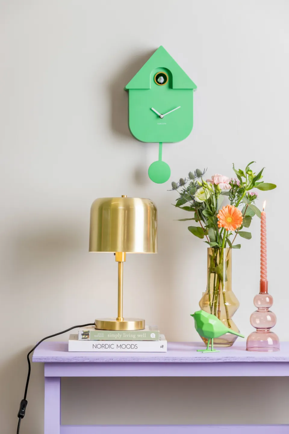 Karlsson Modern Cuckoo koekoeksklok heldergroen, foto 2
