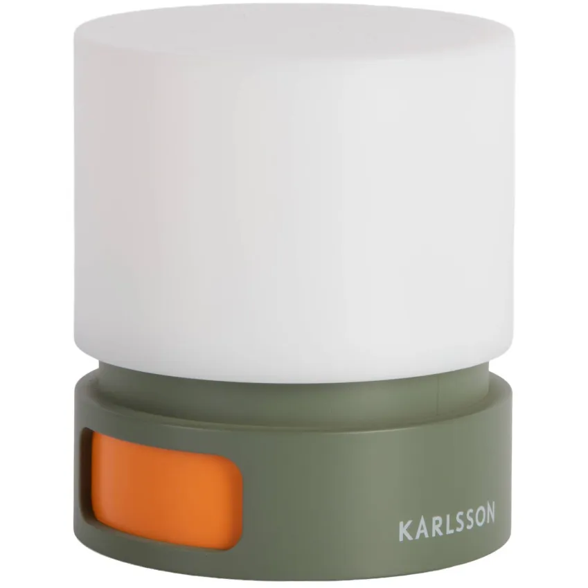 Karlsson Pillar Light wekker jungle groen, foto 2