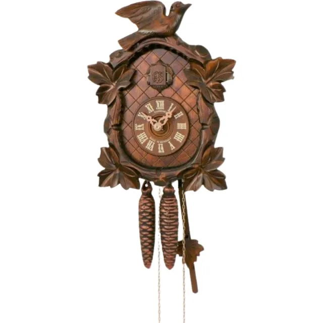 Anton Schneider Schneider Koekoeksklok 41/9 - vogel - 1daags uurwerk - 20 cm hoog notenhout kleur