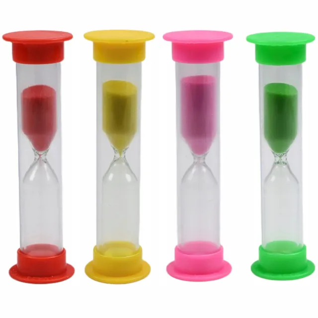 MIDEX Zandlopers 5 Minuten Timer voor Kinderen - Set van 4