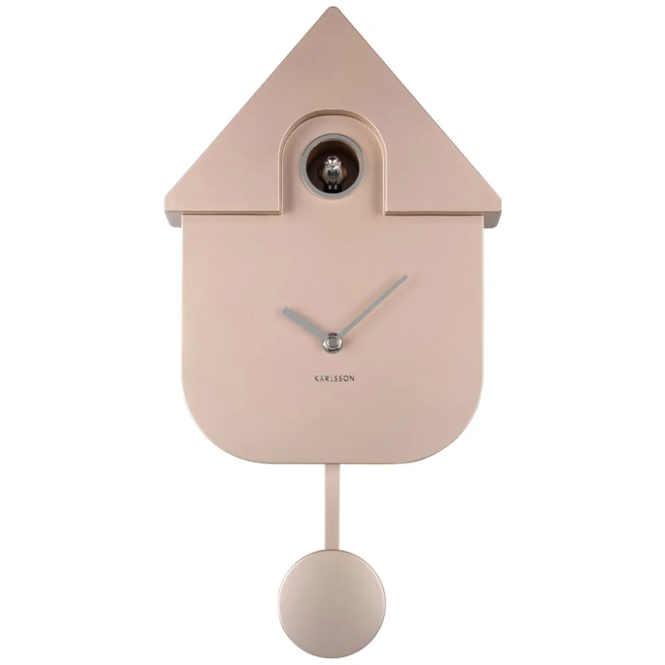 Karlsson Modern Cuckoo Metallic wandklok rosé, foto 5