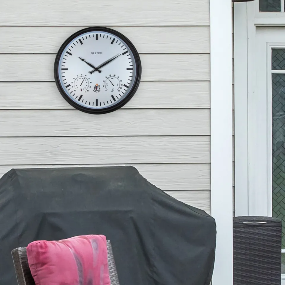 Nextime Weerstation - Wandklok - Weerbestendig - 50,5 cm en Zonnebloem, foto 4