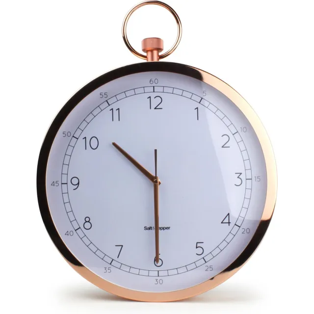 Salt & Pepper S&P ZONE Stopwatch - Klok - Rond - Glas -Ø38 cm - Rose Goud
