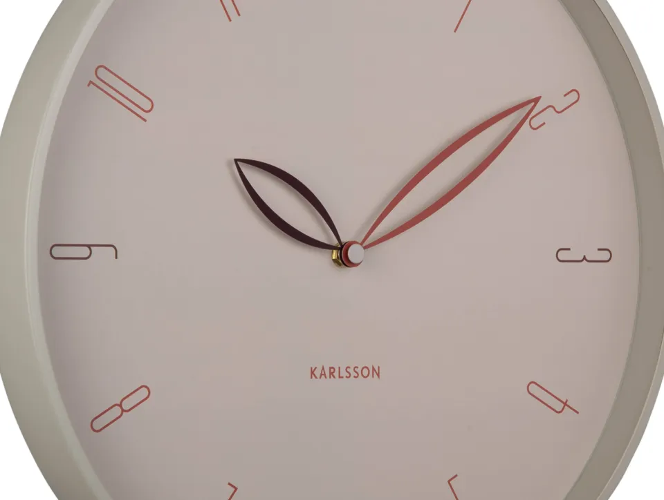 Karlsson Petals wandklok warmgrijs, foto 4
