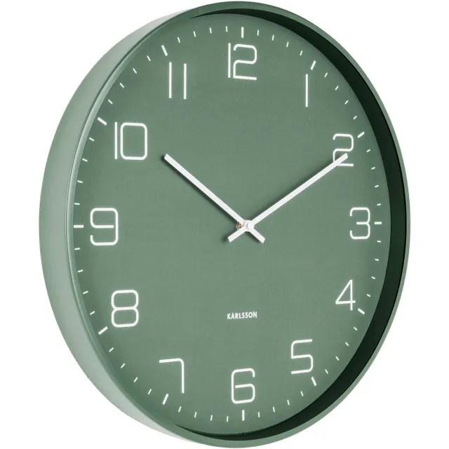 Karlsson Lofty wandklok groen
