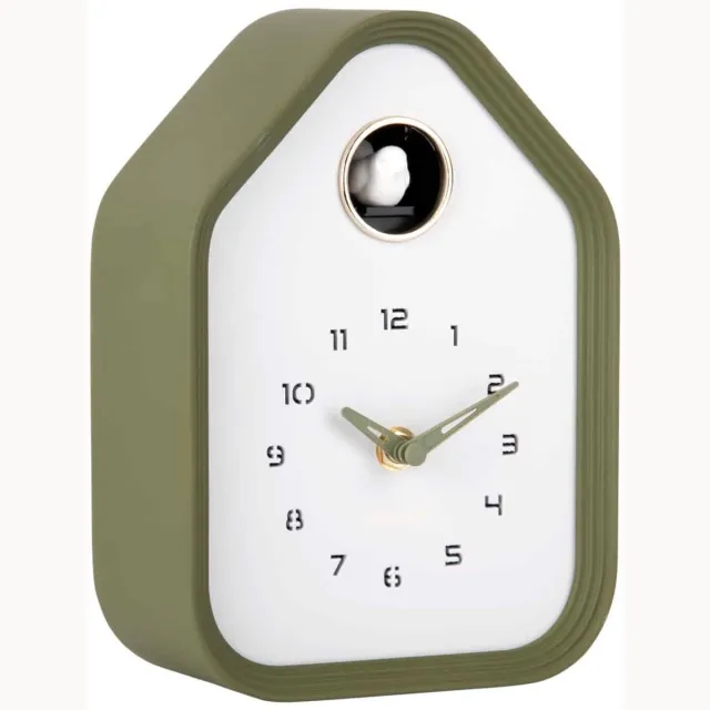 Karlsson Wandklok Reina Cuckoo - Groen - 7.4x14.4x20.4cm - Wandklok Modern