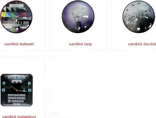 CMP wandklok applicatie discobal - lamp - testbeeld - toetsenbord zwart