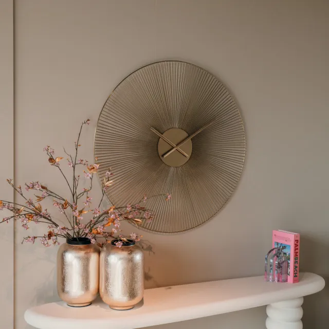 Richmond Interiors Audrey wandklok goud, foto 2