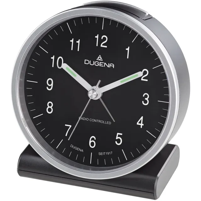 Dugena 4460944 - Wekker - Radiogestuurd zilver