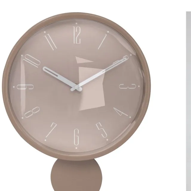 Homebound by Kolony Wandklok Circa met pendulum beige taupe