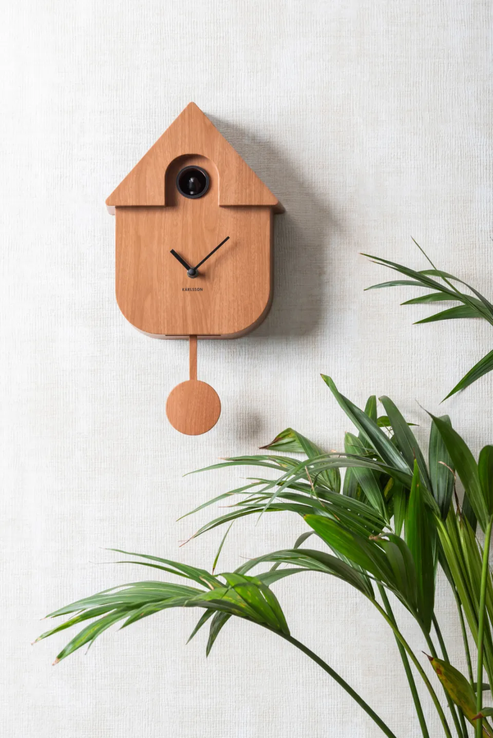 Karlsson Modern Cuckoo wandklok bruin, foto 2
