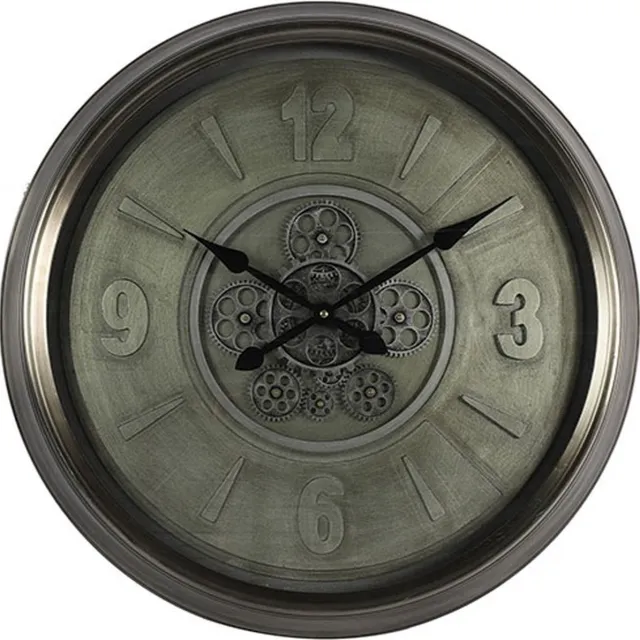 Countryfield Klok Lotte metaal L63B8,5H63CM zilver