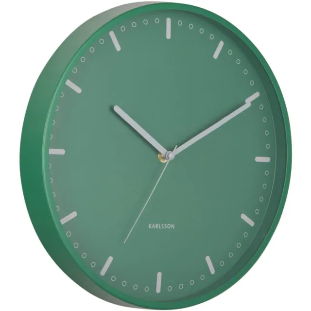 Karlsson Wandklok Cool Retro - Groen - 30x30x30cm - Wandklok Modern