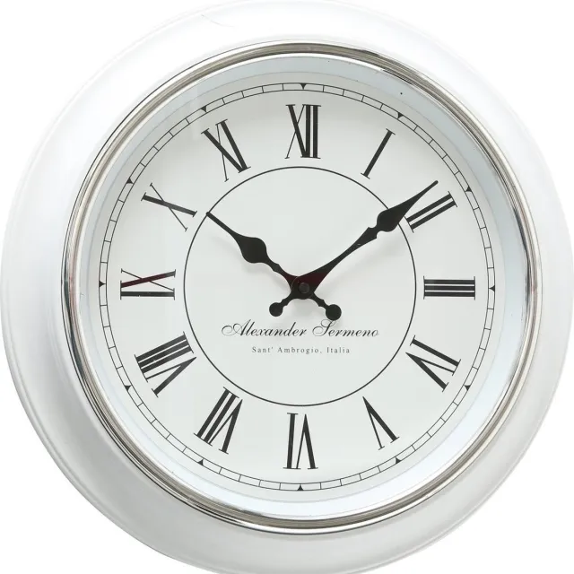 Deco by Boltze Wandklok Yella - wit - 40 cm - klassiek - klok