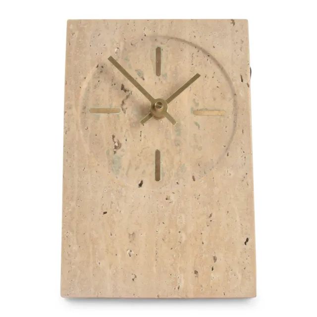SP Collection tafelklok travertijn beige