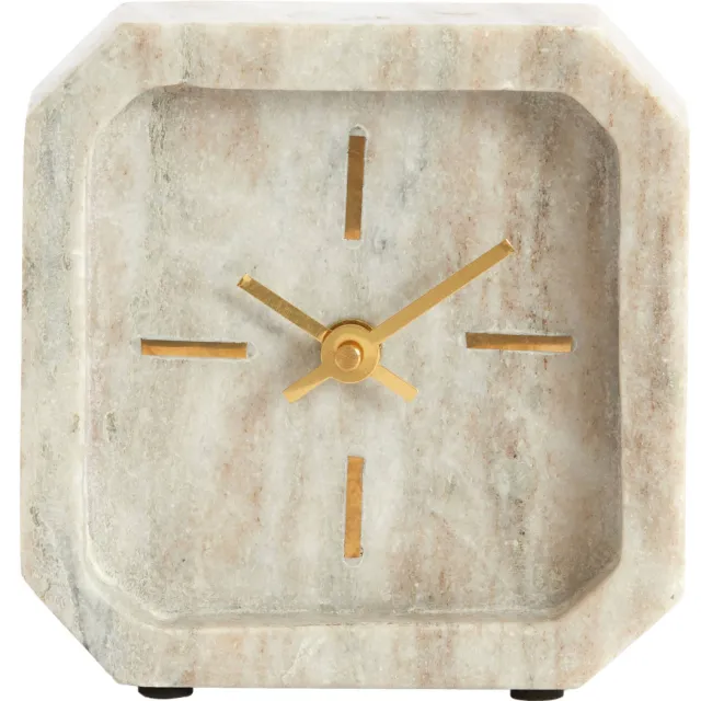 Light & Living Pablia tafelklok zand-grijs