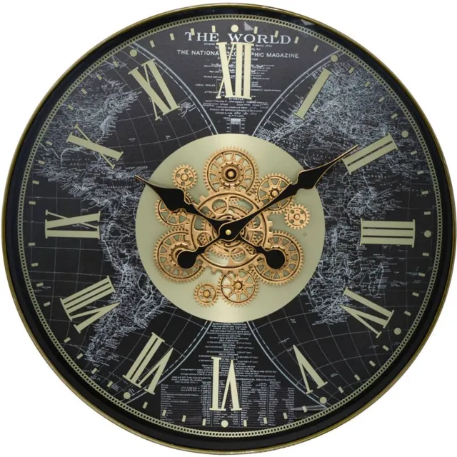 Atmosphera Créateur d'intérieur® Marvin-klok, 60 cm, zwart Noir